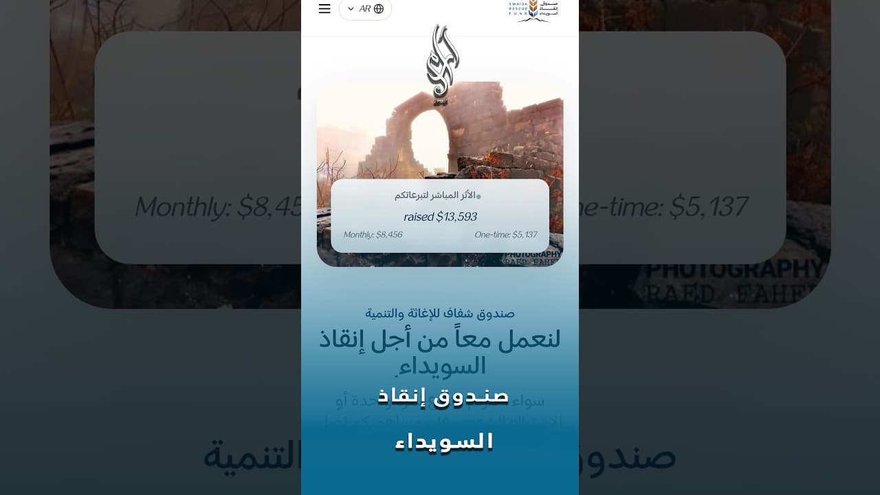 صندوق إنقاذ السويداء.. كيف يعمل وأين يذهب الدعم؟